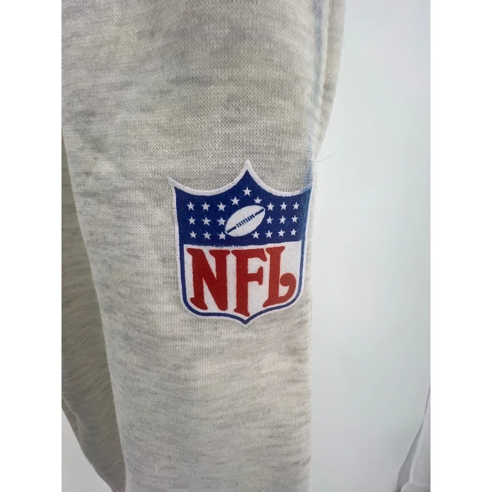 Kids NFL Football Sweatpants Gray Size 8 Elastic Waist Joggers Casual‎